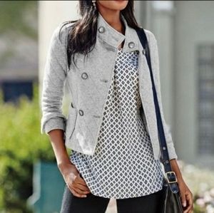CAbi Quilted Gray Jacket, Style 3182